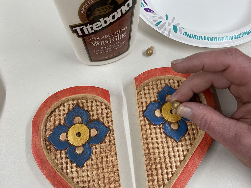 heart frame project knob assembly